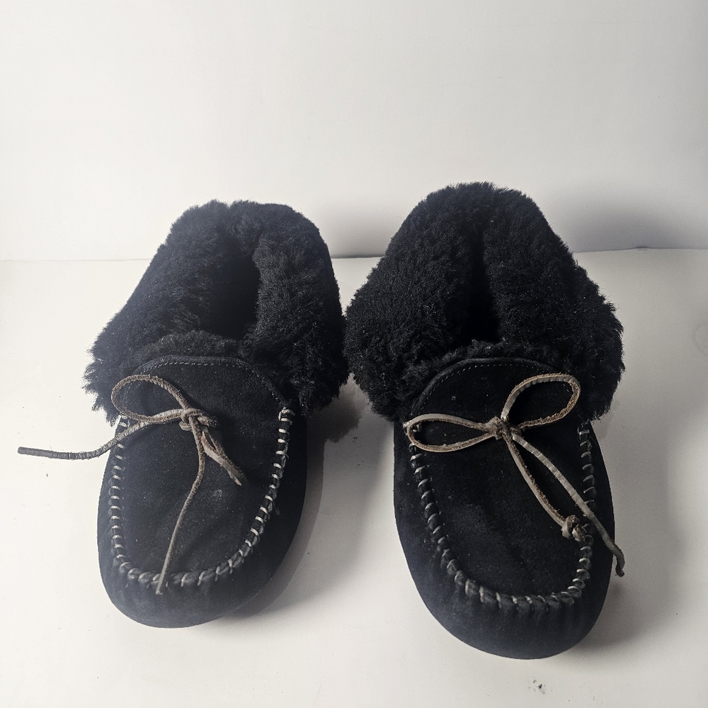 UGG Australia Alena Moccasin Slippers  Black Size 8